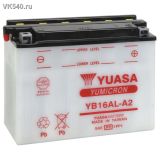  Yamaha Viking 540 Yuasa YB16AL-A2/ 5E3-82110-81-00/ 90798-FYB16-AL/ YB1-6ALA2-00-00 
